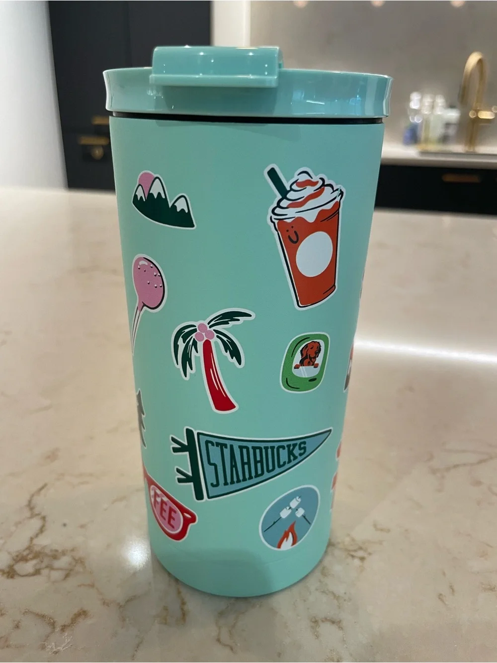 Starbucks 2026 Roadtrip Collection Sticker Travel Tumbler